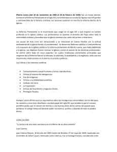 Reforma Protestante: Lutero, Calvino, Enrique VIII