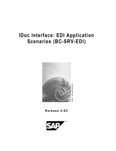 IDoc EDI Application Scenarios: Technical Documentation