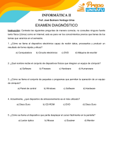 Examen Diagnóstico Informática II