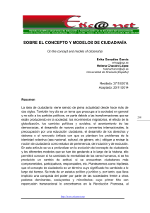 Ciudadanía: Concepto y Modelos en la Sociedad del Conocimiento
