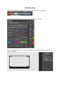 How to Edit Colors Tutorial