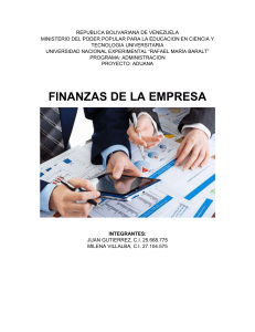 Finanzas de la Empresa: Conceptos y Sistema Financiero Venezolano