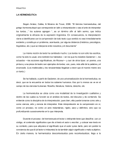 La Hermenéutica: Interpretación y Comprensión de Textos