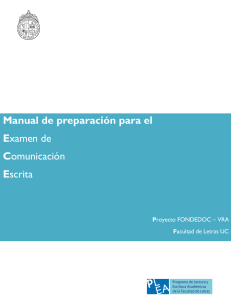 Manual de Preparación Examen Comunicación Escrita