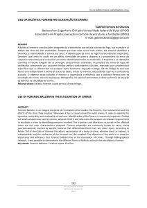 Forensic Ballistics in Crime Elucidation