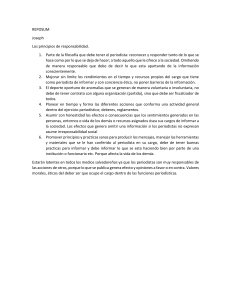 Principios de Responsabilidad en el Periodismo