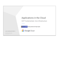5 - Applications in the Cloud