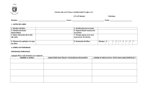 Ficha de Lectura: Comprensión Lectora 3º-6º Básico