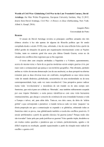 Globalização da Guerra Civil: Resenha do Ensaio de Armitage