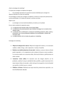 Estrategia de Marketing: Definición y Estrategias Clave
