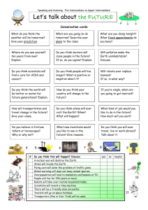 Future Conversation Cards: ESL Speaking Practice