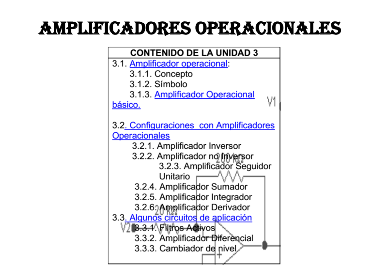 Amplificadores Operacionales