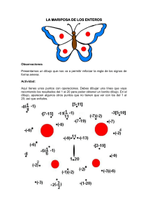 La Mariposa de los Enteros: Ejercicio de Matemáticas Divertido