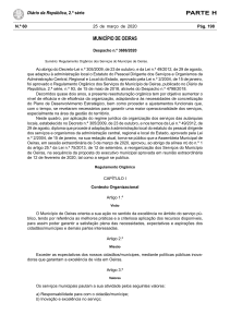 Regulamento Orgânico Município Oeiras