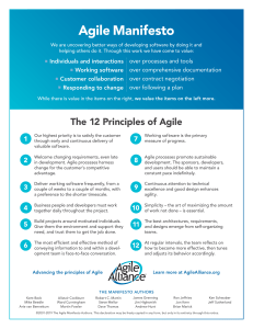 Agile Manifesto: Principles and Values for Software Development