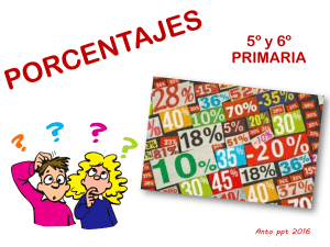 Porcentajes para Primaria: Presentación Educativa