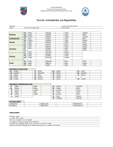 Test de Articulación: Evaluación Fonética para Niños