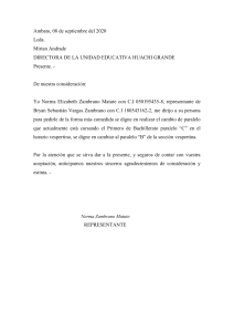 Solicitud de Cambio de Paralelo - Unidad Educativa Huachi Grande