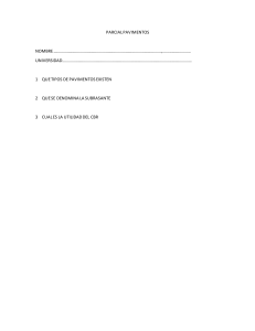 Examen Pavimentos: Tipos, Subrasante y CBR