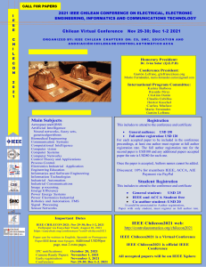 IEEE Chilecon 2021: Call for Papers