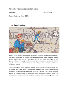 Riesgos Laborales en Granja: Caso Práctico Paquita y Lucas