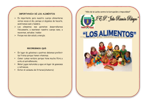 Importancia de los Alimentos: Origen y Clasificación