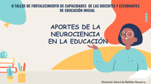 Neurociencia en Educación Inicial: Aportes para Docentes