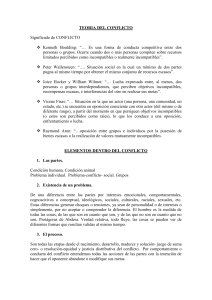 Teoría del Conflicto: Definiciones, Elementos y Escenarios de Resolución