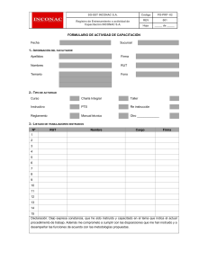 Registro de Capacitación INCONAC S.A.