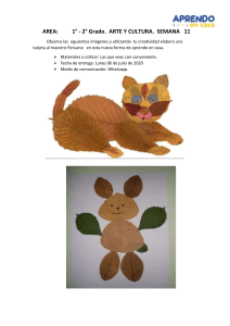 Tarea Arte y Cultura: Tarjeta para el Maestro Peruano