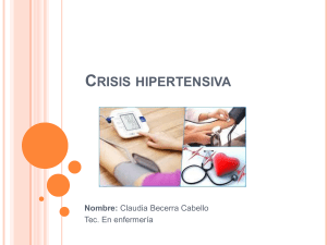 Crisis hipertensiva ppt