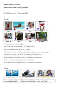 Can/Can't Abilities Homework: Images & Audio