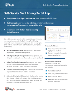 Privacy Portal Datasheet