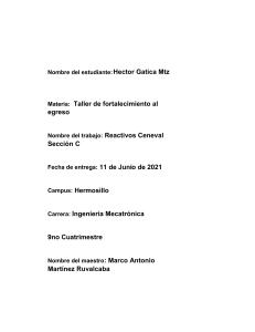 Reactivos Ceneval: Preguntas de Examen Ingeniería Mecatrónica