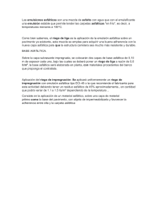 Emulsiones Asfálticas y Técnicas de Construcción Vial