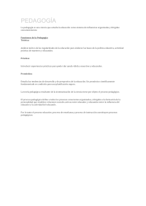 Pedagogía: Funciones y Proceso Pedagógico