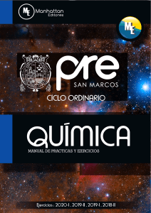 Prácticas y Ejercicios de Química: Ciclo Ordinario San Marcos