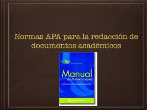 Guía de Normas APA para la Redacción Académica