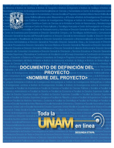 Documento de Definición de Proyecto UNAM