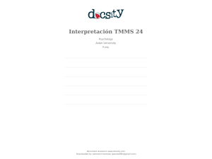 Interpretación TMMS-24: Inteligencia Emocional