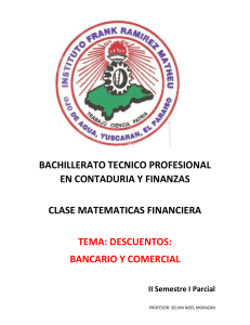 BACHILLERATO TECNICO PROFESIONAL EN CONTADURIA Y FINANZAS