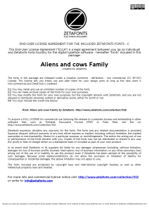 Aliens and cows Family (CC BY-NC)License
