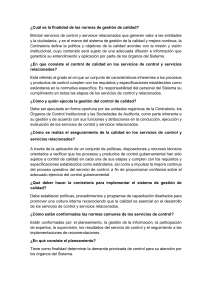 Normas de Gestión de Calidad en Control Gubernamental