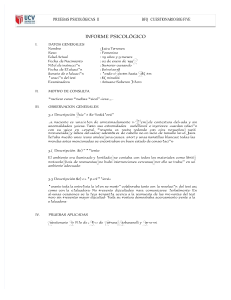 Informe Psicológico BFQ: Evaluación de Personalidad Big Five