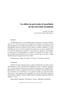 Sidra y Escorbuto: Desmintiendo un Mito Marítimo