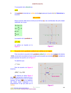 Geometría Analítica: Parábola - Ejercicios Resueltos