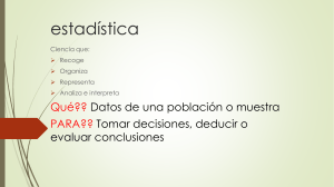 Introducción a la Estadística: Conceptos Básicos