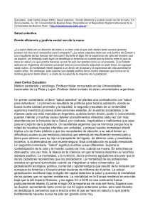 Salud Colectiva: Eficiencia y Justicia Social en Argentina