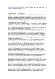El Espíritu Santo y la Iglesia: Un Análisis Teológico
