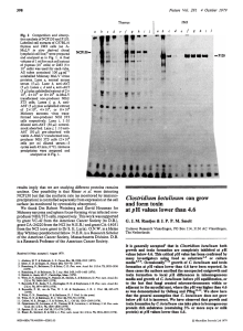 NCP150/P120 Analysis & Clostridium botulinum Growth